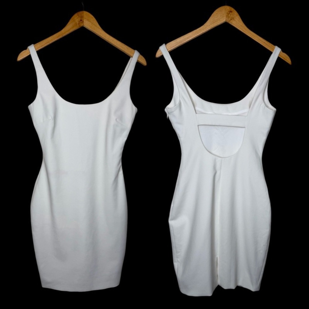 Elizabeth And James White‎ Backless Dress 4 Mini Bachelorette Bridal Shower LWD